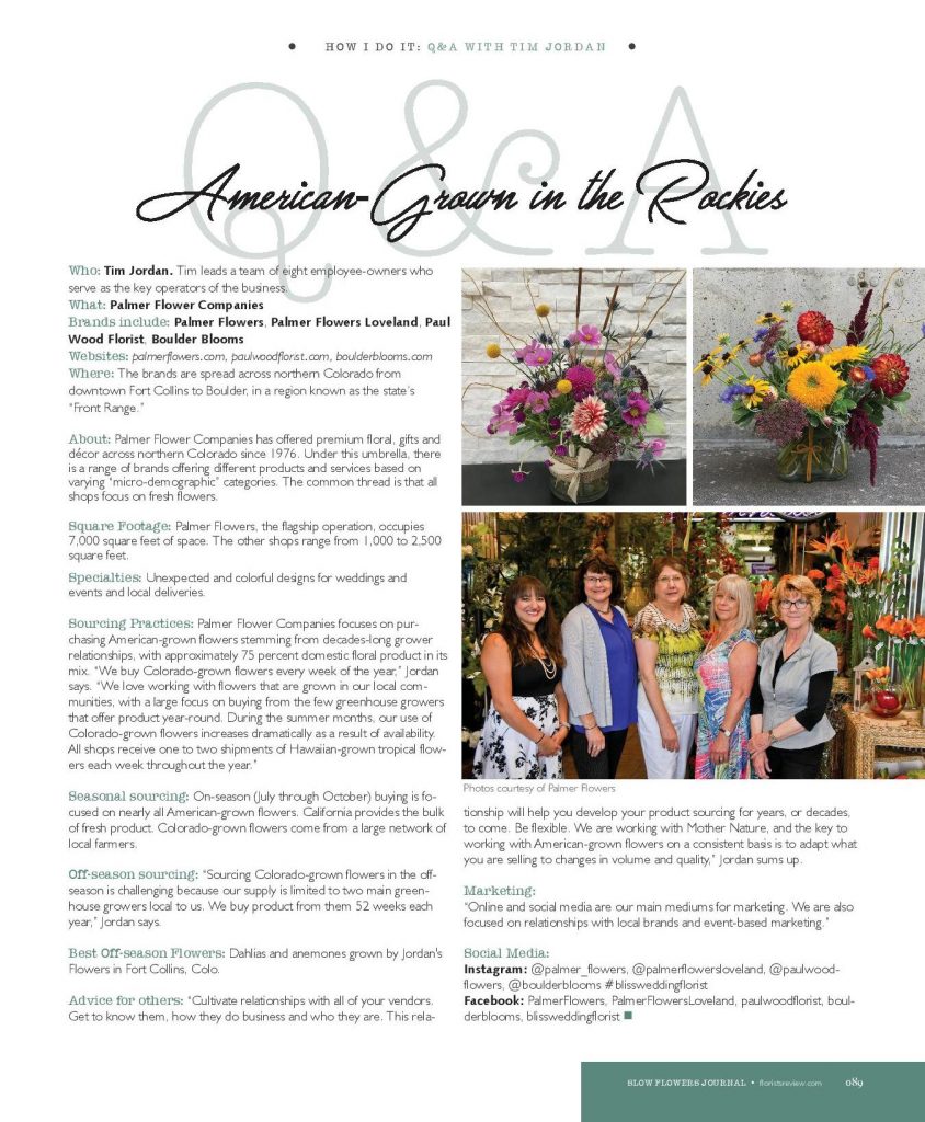 Another Awesome Retail Florist Appears In Our Q A Series How I Do It The Goal Is To Introduce Florists Whose S Are Areas Of Country Where