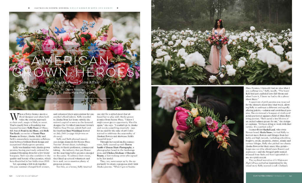 October S American Grown Heroes Feature Is All About The Love Affair Between Florist Kelly Of Petals By And Incomparable Beauty