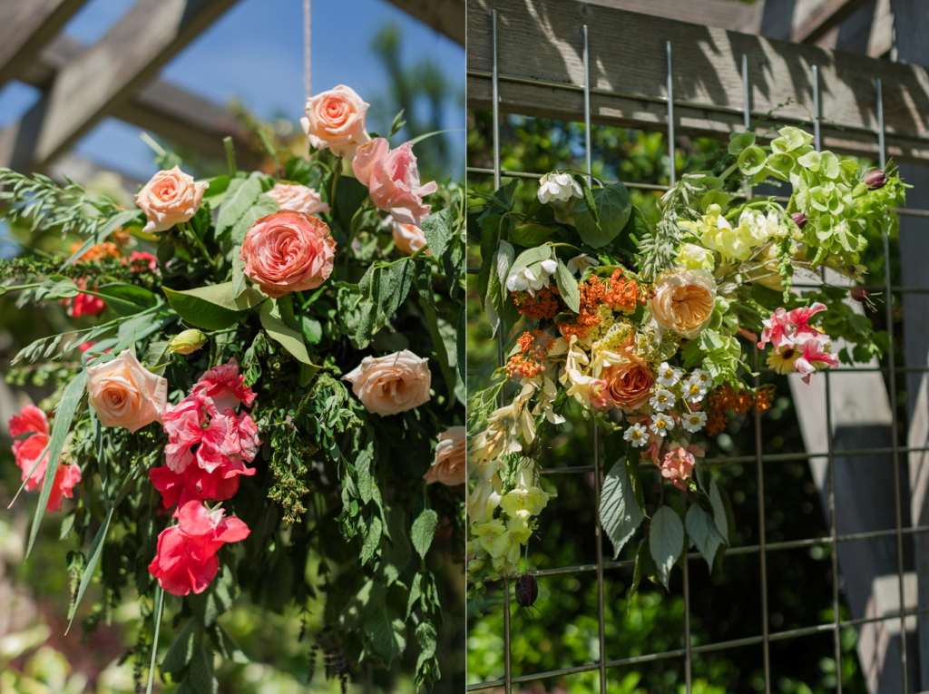 Foam Free Floral Installation with Oshun Pouch: an eco-friendly