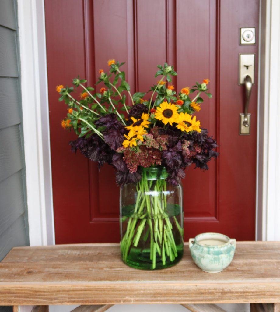 Seasonal Arrangement in Ceramic Vase  Locally Grown Sustainable Flowers –  Molly Oliver Flowers